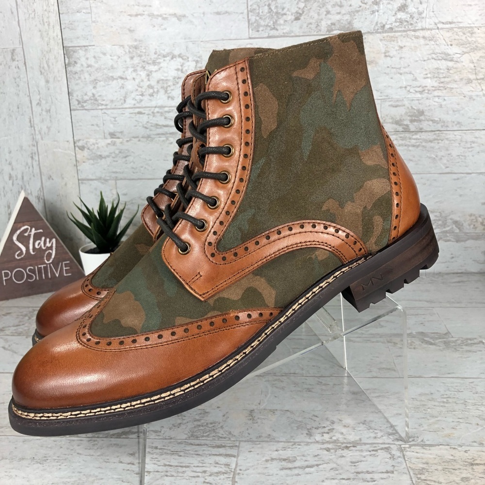 Mark Nason Camo Ithaca‎ Beaufort Boots Wingtip ✅